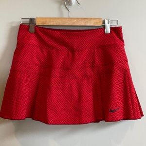 Nike Dri Fit red tennis running skirt skort size S